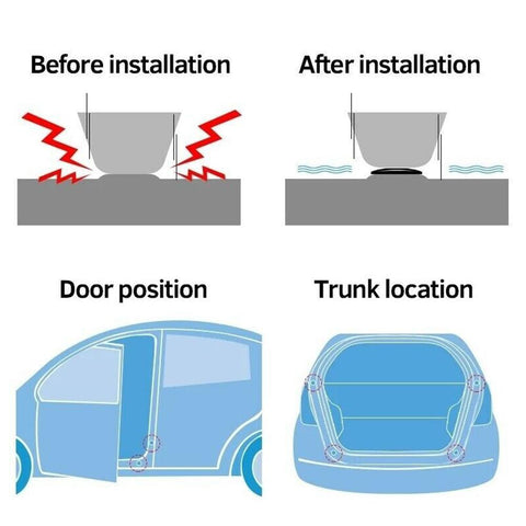 Image of Car Door Shock Absorber Cushion Gasket And Door Abnormal Noise Modification To Mute