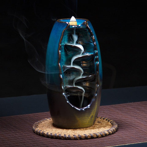 Image of blue incense burner