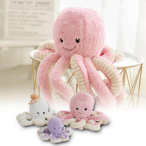 Image of pink octopus stuffed animal