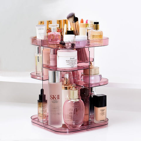 Image of rotating makeup organizer