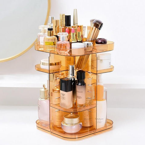 Image of spinning makeup organizer
