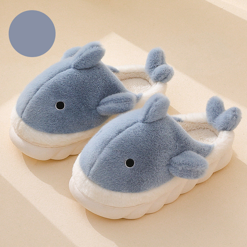 blue shark slippers