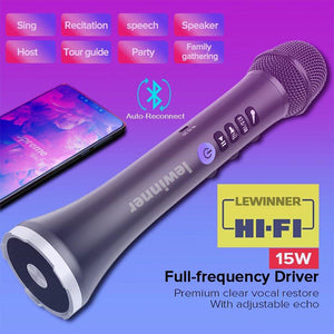 Premium Wireless Karaoke Microphone With Speaker