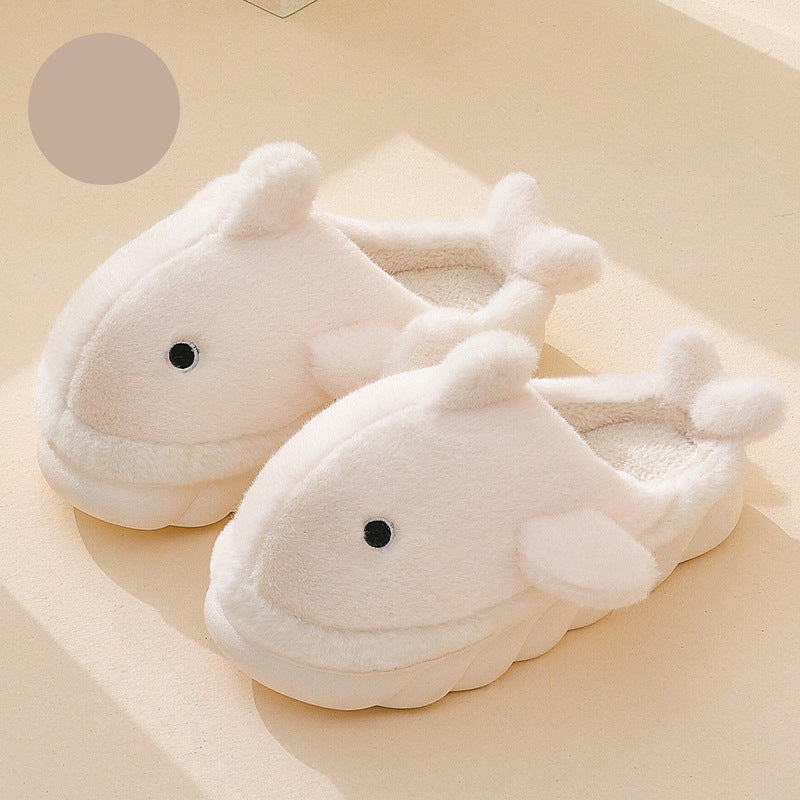 white shark slippers