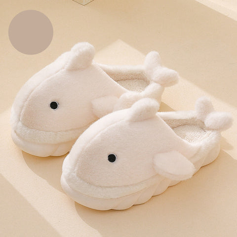 Image of white shark slippers
