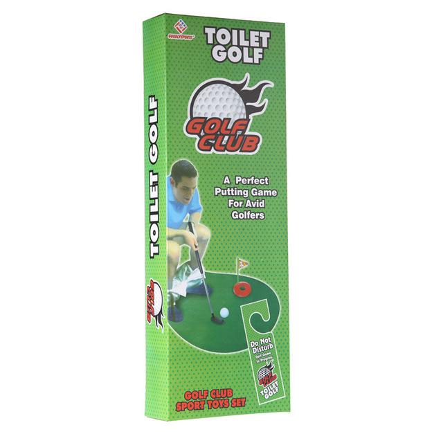  Royal Squat Putter - Toilet Golf Bathroom Game Set -  Squatting Toilet Stool - Foldable Potty Stool Mini Golf - Toilet Time Gag  Gift - Birthday Golf Gift For Men - Squat Putter - Toilet Game